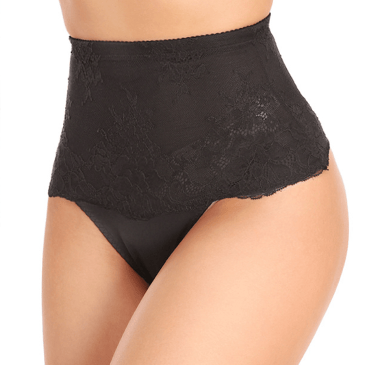 Seamless Lace High Waist Cincher Shaping Underwear T-Back
