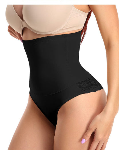 High Waist Cincher Lace Tummy Control Women Underwear
