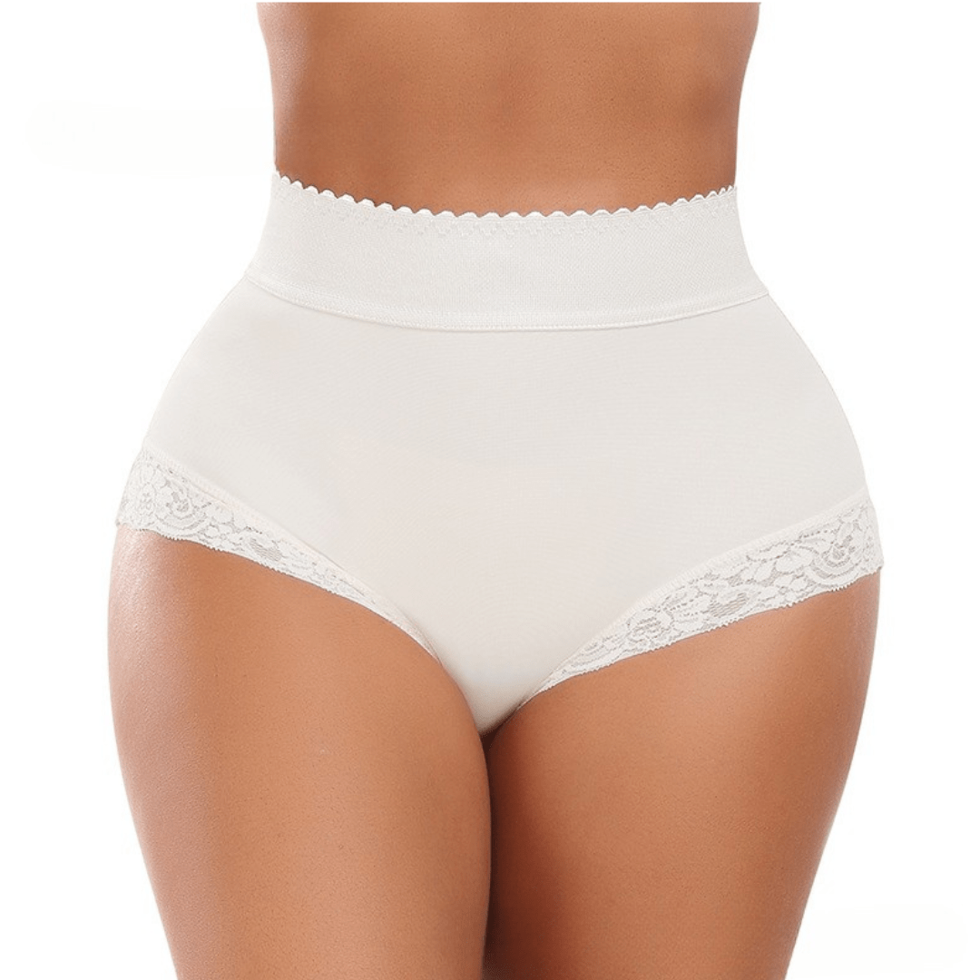 Women High Waist Cincher Lace Shaping Briefs