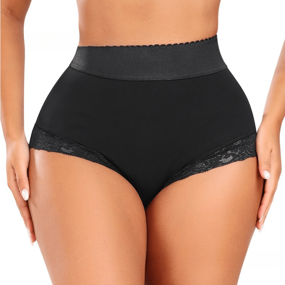 Women High Waist Cincher Lace Shaping Briefs
