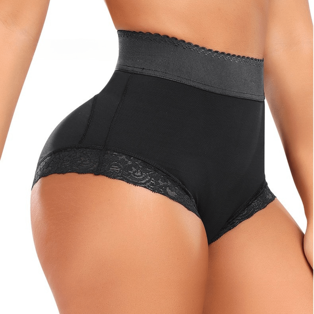 Women High Waist Cincher Lace Shaping Briefs