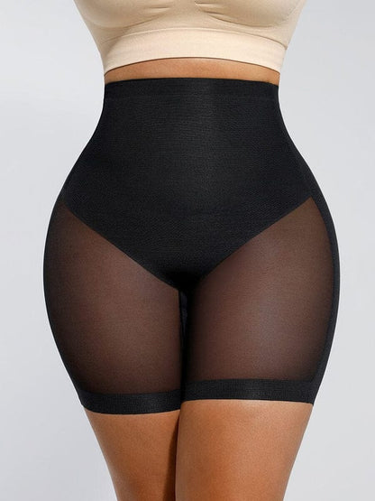 Seamless Low Back Mesh Tummy Control Shapewear Short