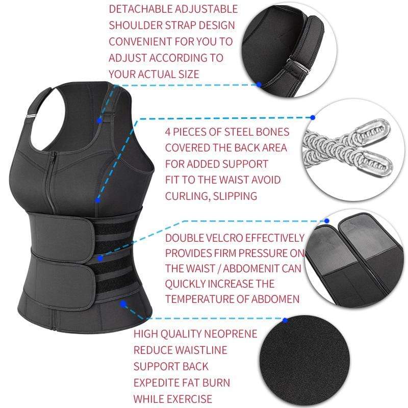 Waist Trainer Shaper Slimming Sauna Sweat Cincher