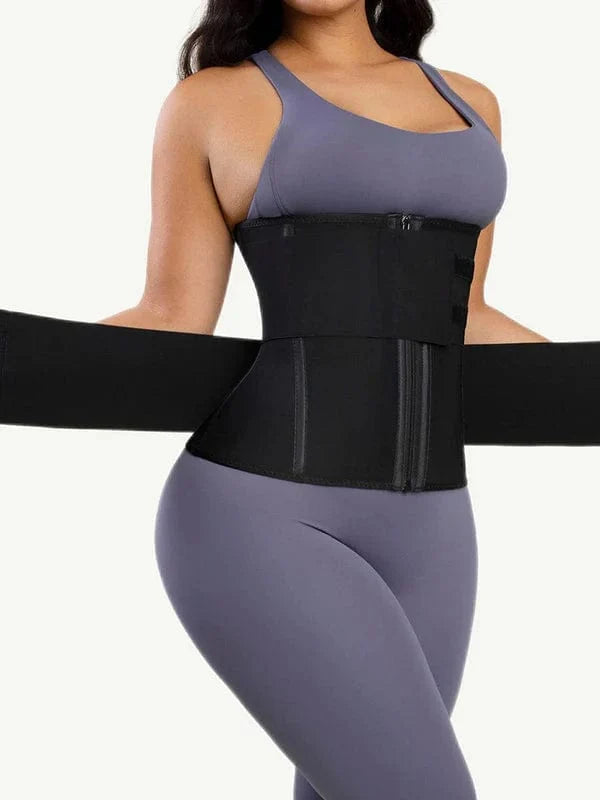 Tummy Control Corset Waist Trainer Shapewear With Steel Bones