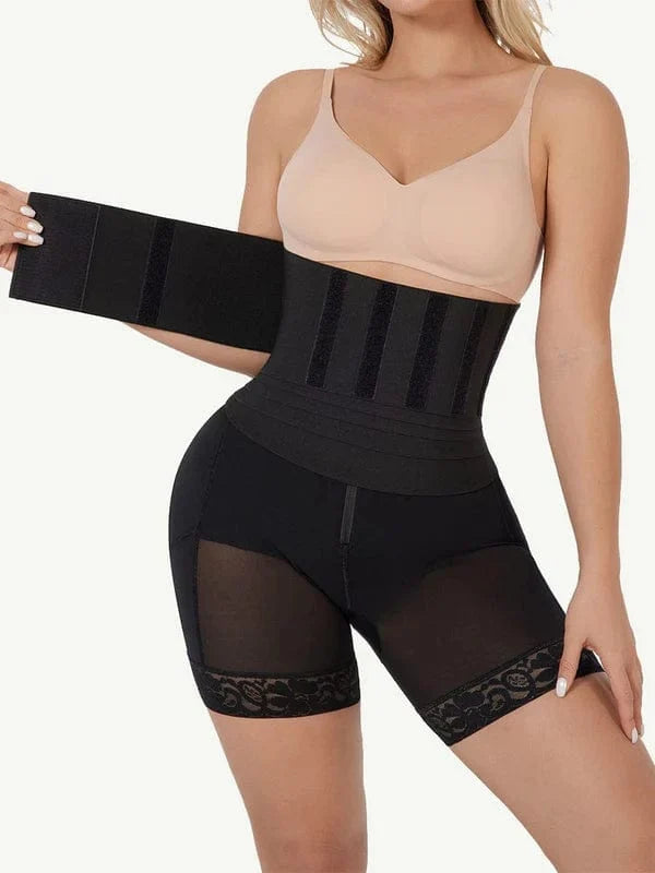 Waist Trainer Shaper Short With Rubber Band