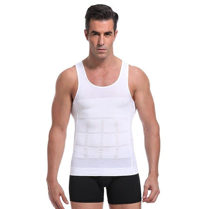 Men Seamless Slimming Abs Compression Body Shaper Corset Vest