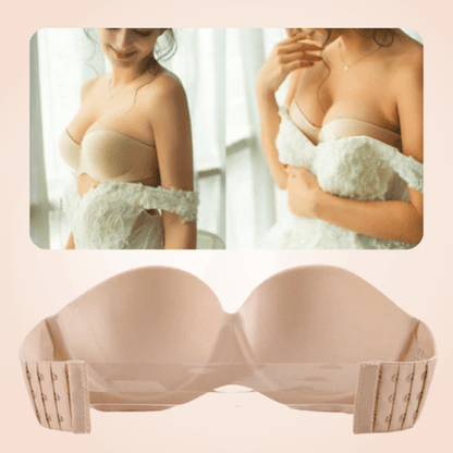 Women Multiway Push-Up Strapless Seamless Bra