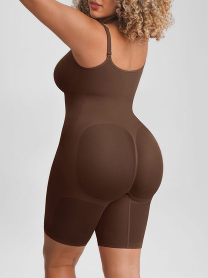 Invisible Zip Seamless Shapewear Bodysuit with Tummy Control