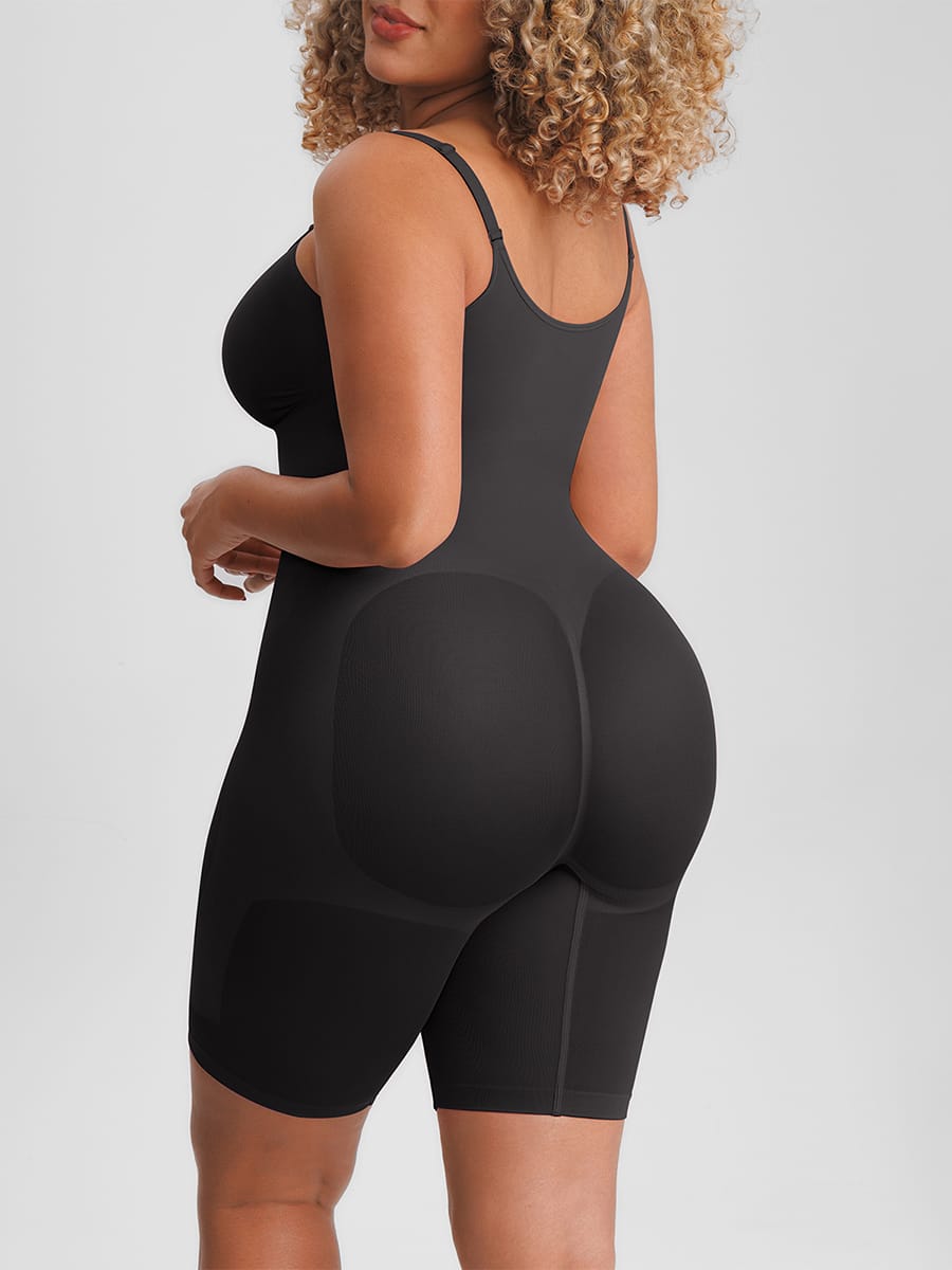 Invisible Zip Seamless Shapewear Bodysuit with Tummy Control