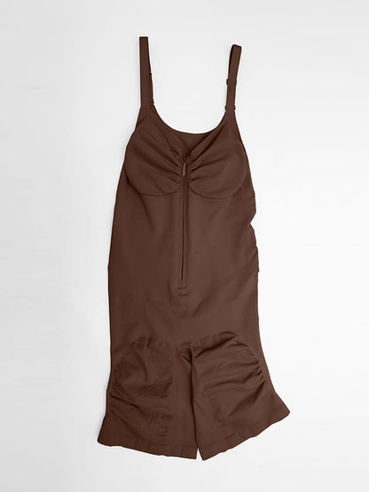 Invisible Zip Seamless Shapewear Bodysuit with Tummy Control