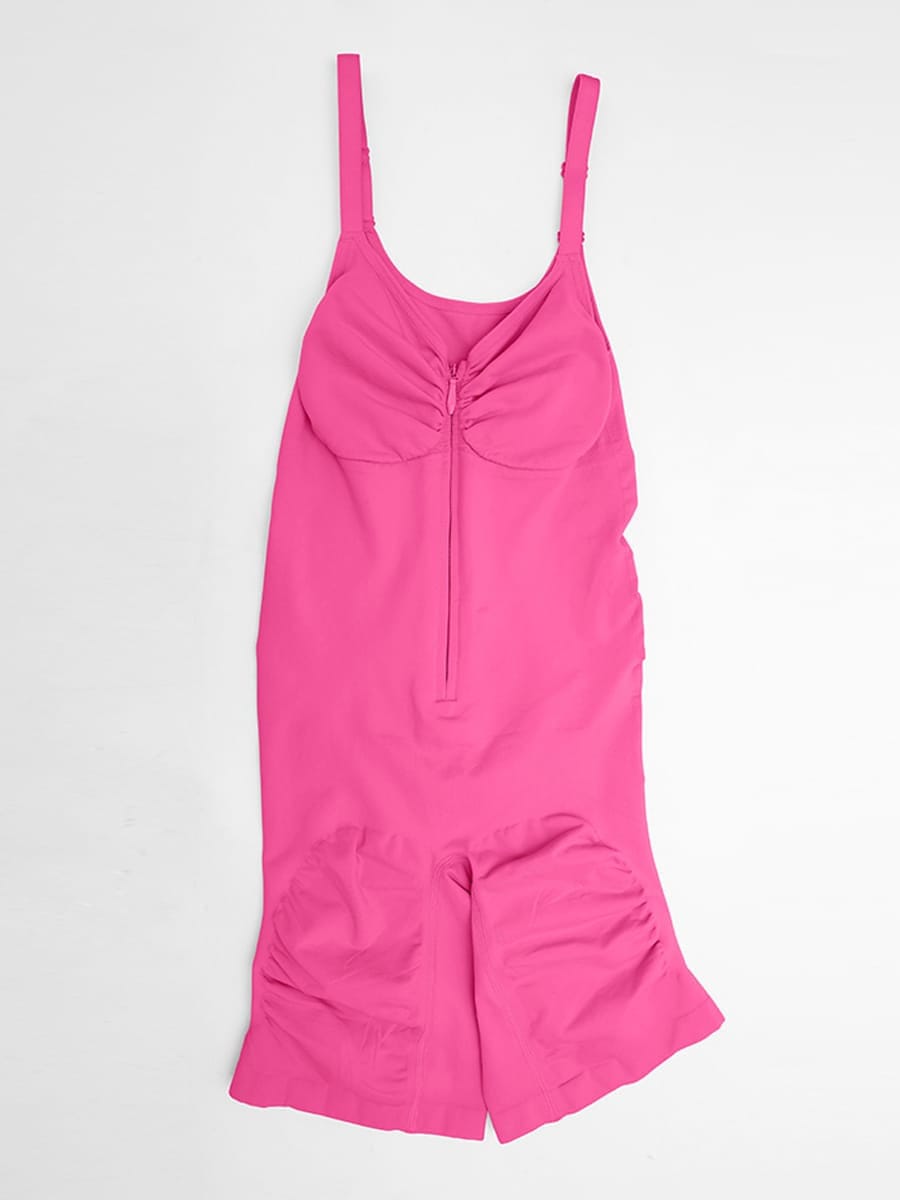Invisible Zip Seamless Shapewear Bodysuit with Tummy Control
