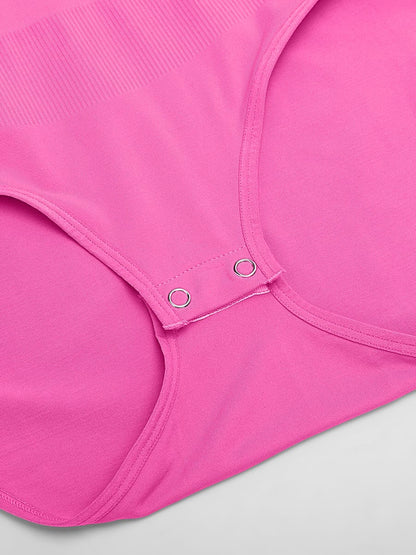 Seamless Shapewear Bodysuit with Tummy Control & Crew Neck