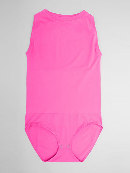 Seamless Shapewear Bodysuit with Tummy Control & Crew Neck