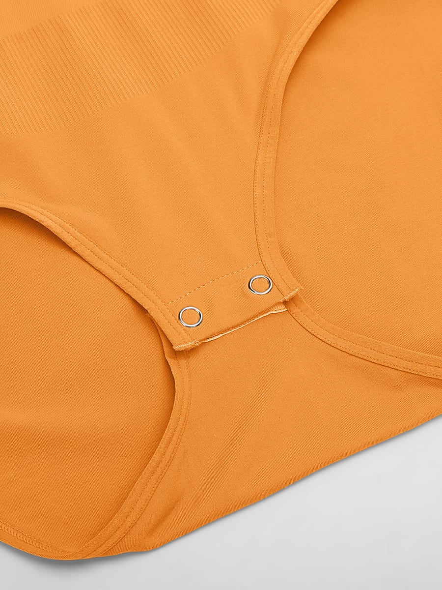 Seamless Shapewear Bodysuit with Tummy Control & Crew Neck