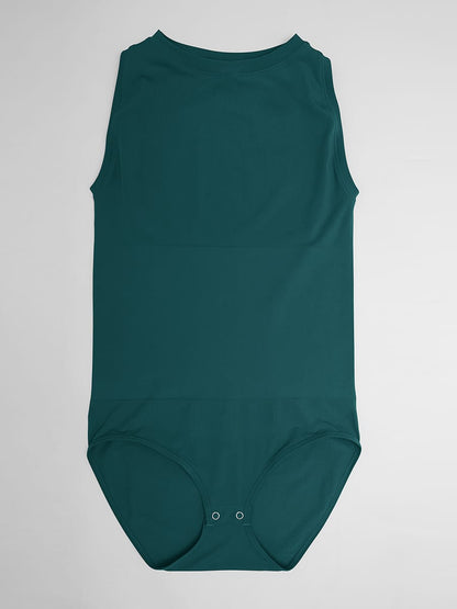 Seamless Shapewear Bodysuit with Tummy Control & Crew Neck