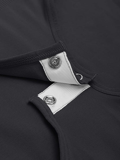Seamless Shapewear Bodysuit with Tummy Control & Crew Neck
