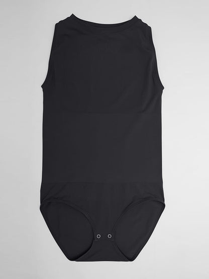 Seamless Shapewear Bodysuit with Tummy Control & Crew Neck