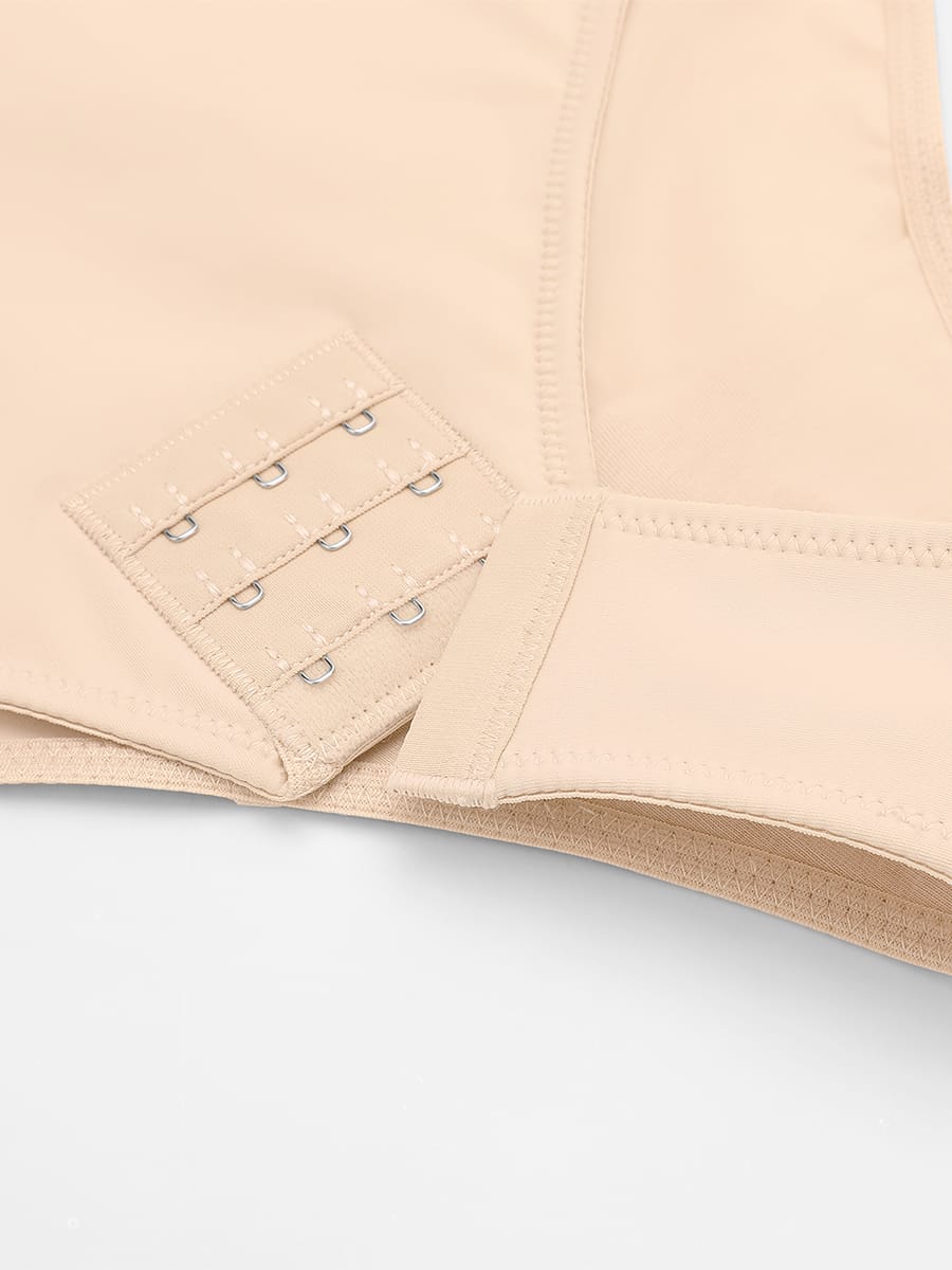 Seamless Underwire Half Cup Shapewear Bodysuit with Removable Pads