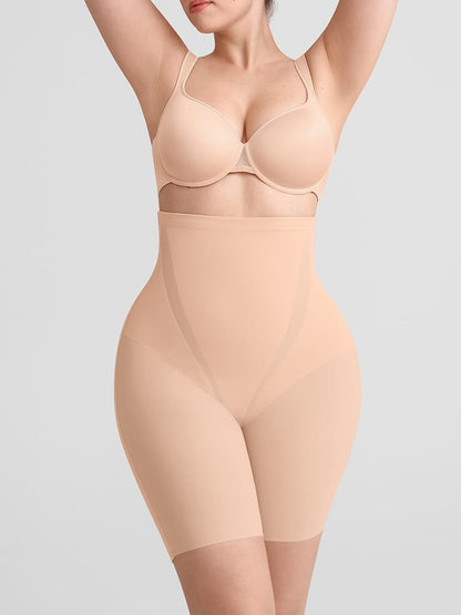 Seamless High Waist Shapewear Shorts with Tummy Control & Bum Lifter