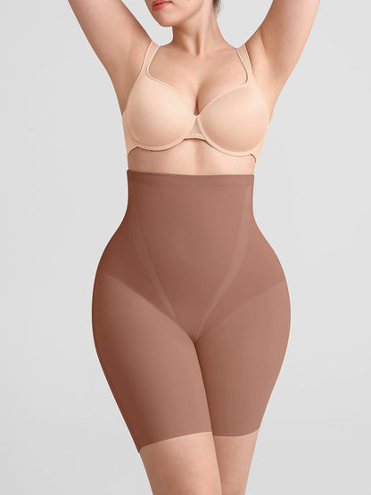 Seamless High Waist Shapewear Shorts with Tummy Control & Bum Lifter