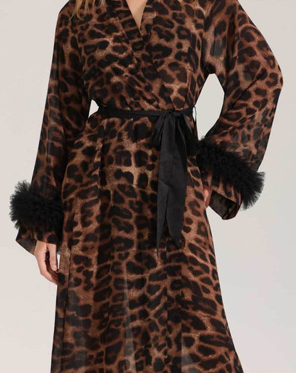 Leopard Print Nightgown Sleepwear for Women