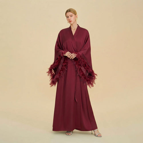Luxury Women's Nightdress, Elegant Dressing Bridal Nightgown Robe