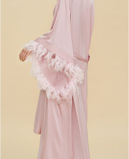 Luxury Women's Nightdress, Elegant Dressing Bridal Nightgown Robe