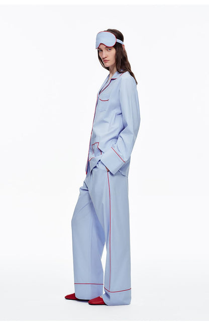 Elegant Long Sleeve Cotton Pajama Set for Women