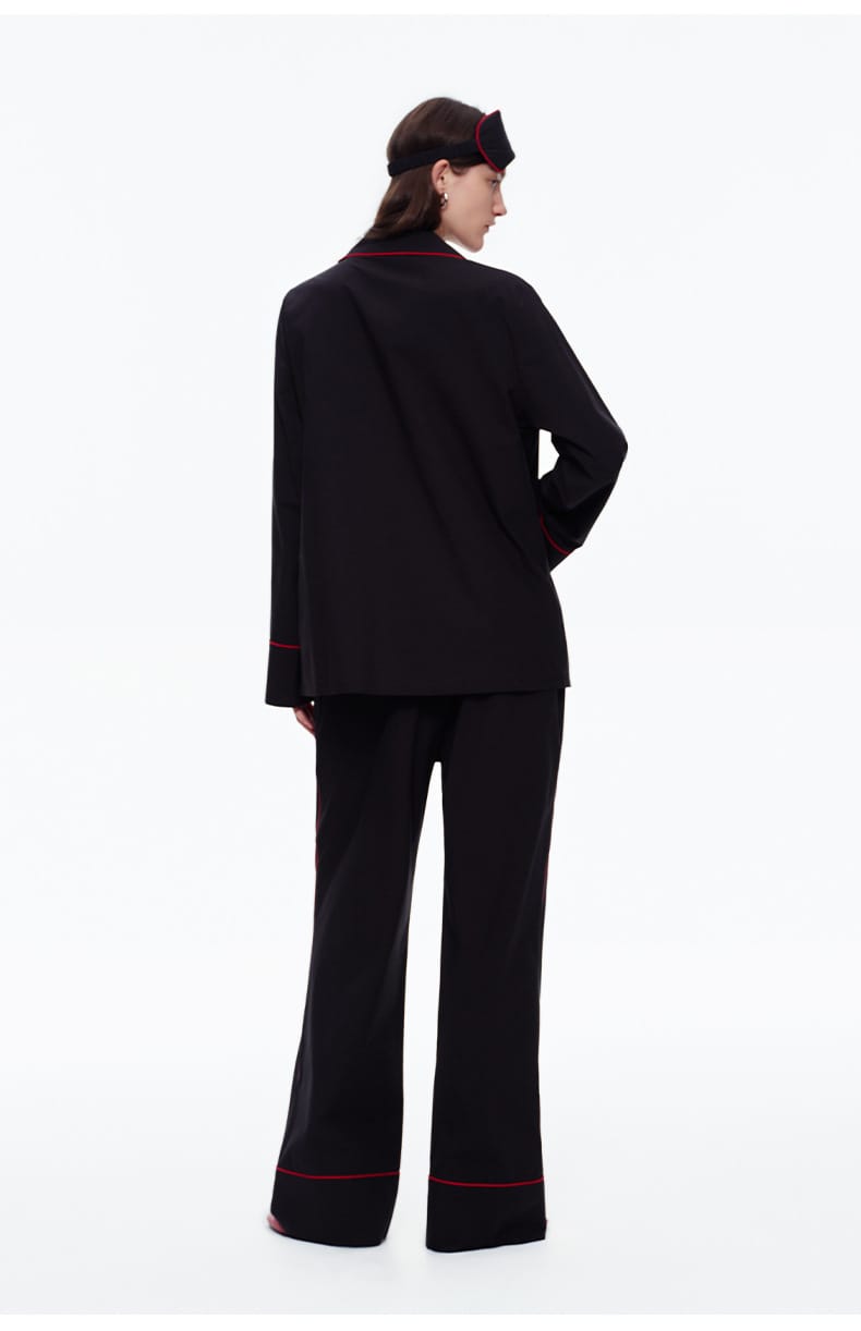 Elegant Long Sleeve Cotton Pajama Set for Women