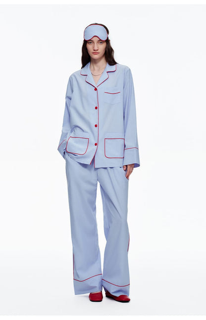 Elegant Long Sleeve Cotton Pajama Set for Women