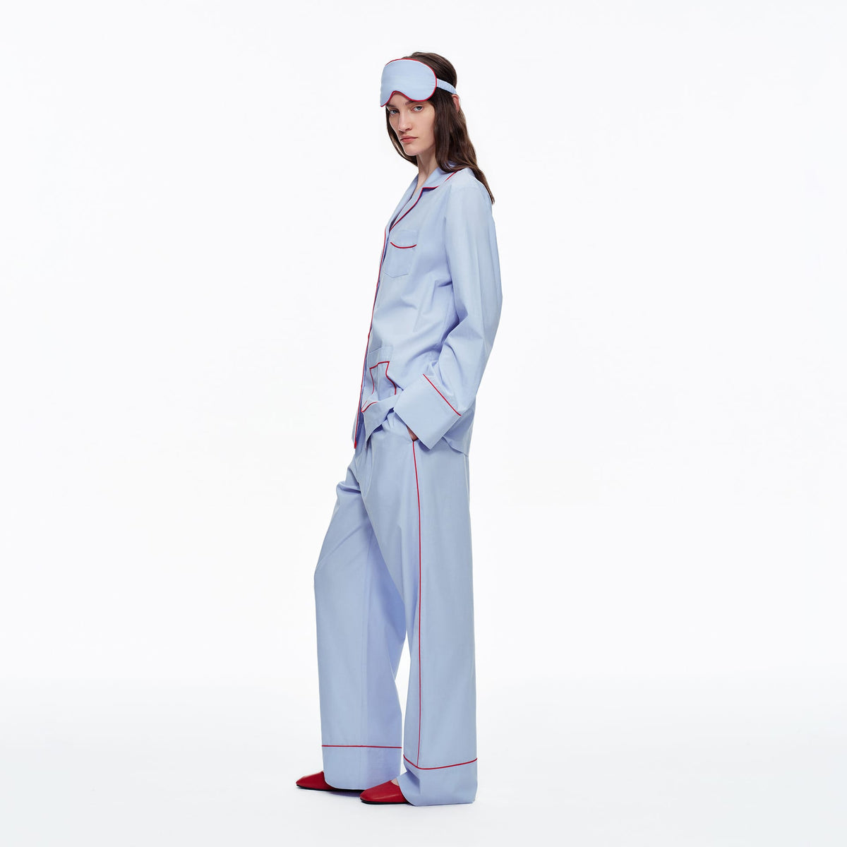 Elegant Long Sleeve Cotton Pajama Set for Women