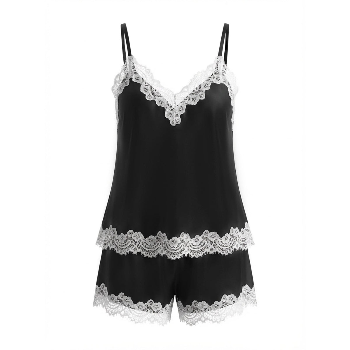 Lace French Style Pajamas Set for Women Lounge Set