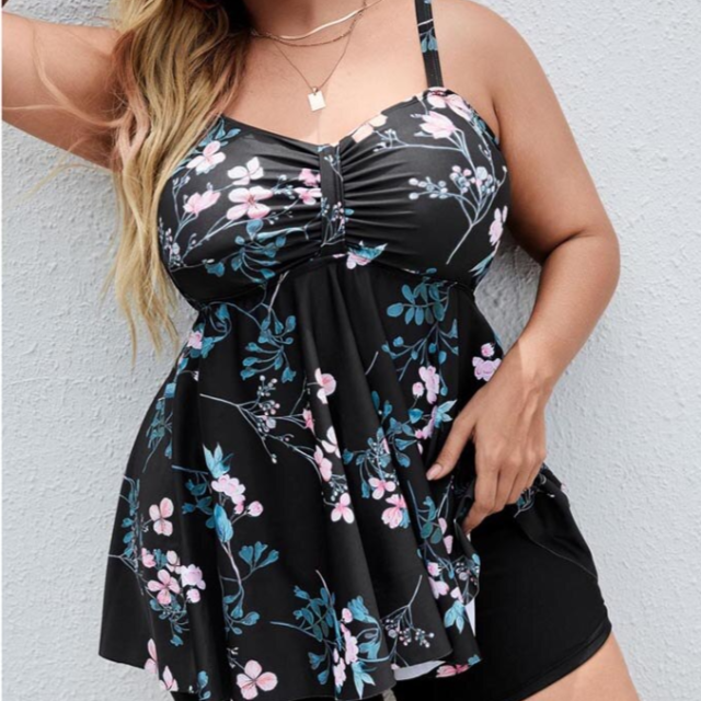 Women's Plus Size Tankini Swimwear Top