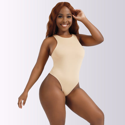Women's Round Neck Tank Sleeveless thong Shapewear Bodysuit