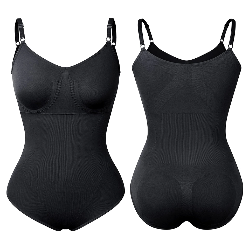 Women Full Body V Neck Tummy Control Shaper Bodysuit