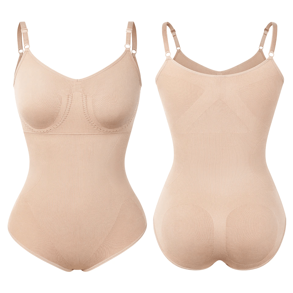 Women Full Body V Neck Tummy Control Shaper Bodysuit