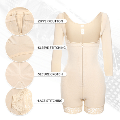Women Underbust Slimming Arm Shapers Full Body Shaper Short