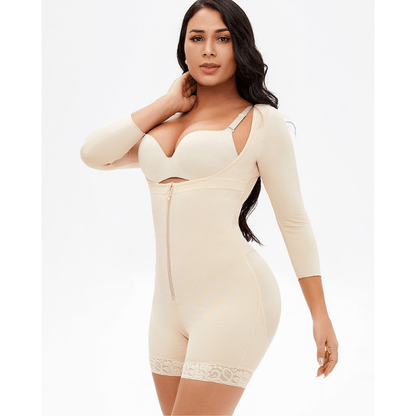 Women Underbust Slimming Arm Shapers Full Body Shaper Short