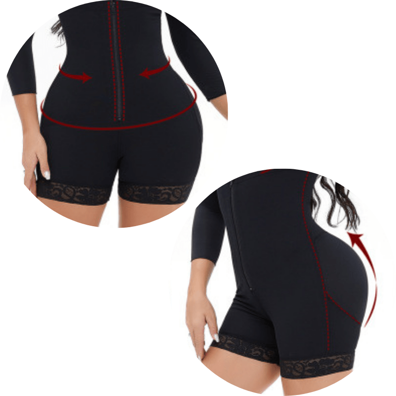 Women Underbust Slimming Arm Shapers Full Body Shaper Short