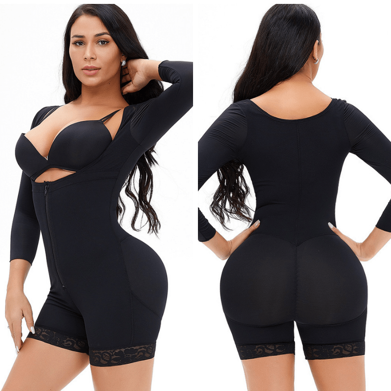 Women Underbust Slimming Arm Shapers Full Body Shaper Short
